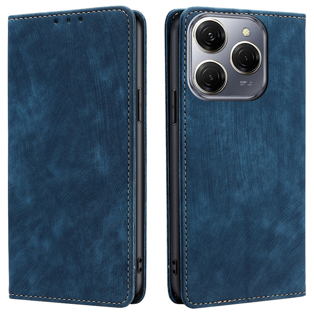 For Transsion Tecno Spark 20 Pro Case PU Leather Flip Stand Wallet Phone Cover with Magnetic Closure - Green For Transsion Tecno Spark 20 Pro Case PU Leather Flip Stand Wallet Phone Cover with Magnetic Closure - Green
